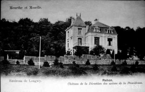 Château de la Direction des usines de la Providence (Réhon)
